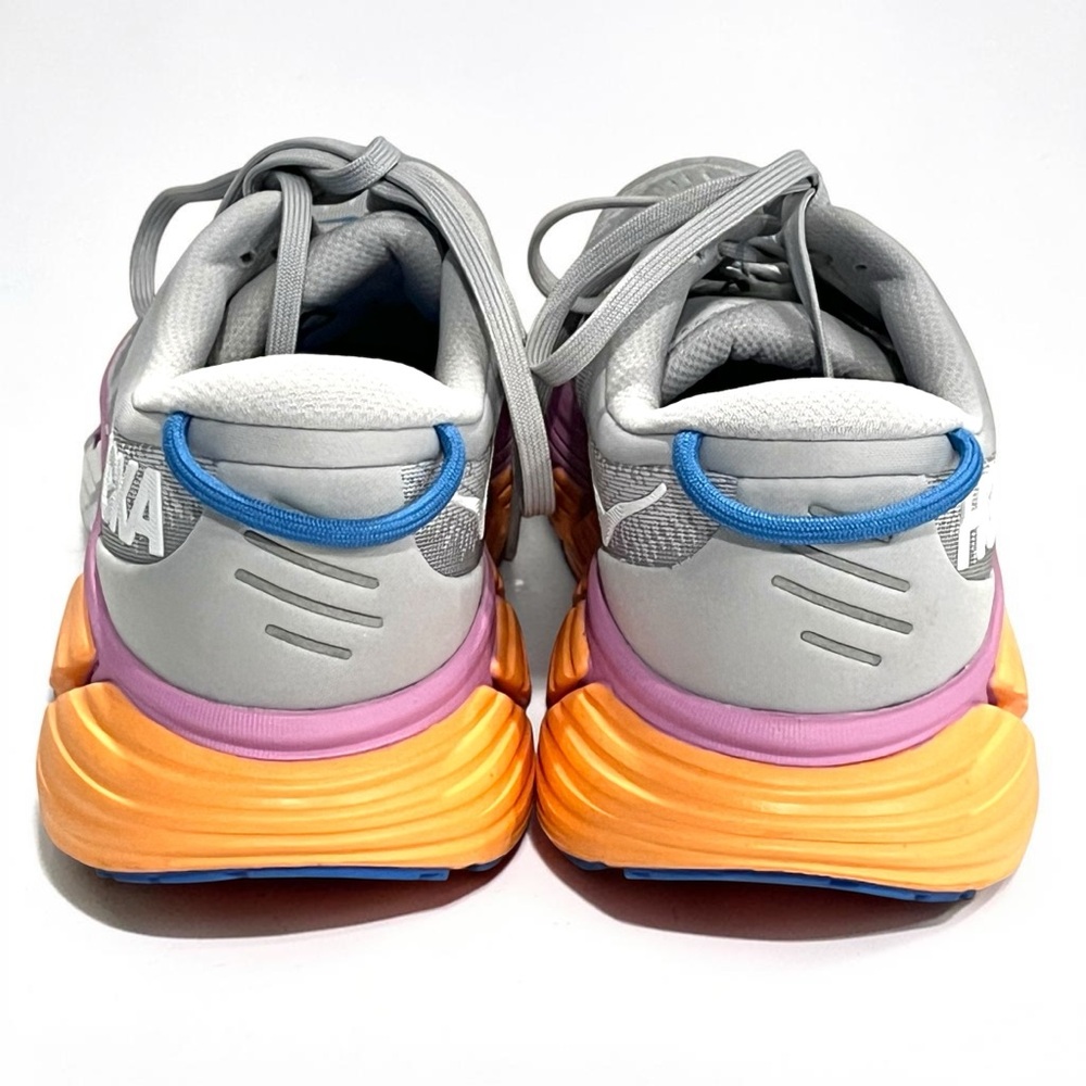 Hoka One One  Gaviota 4 Women's  10B Gray Pink Orange Running Shoes Athletic - Picture 5 of 6
